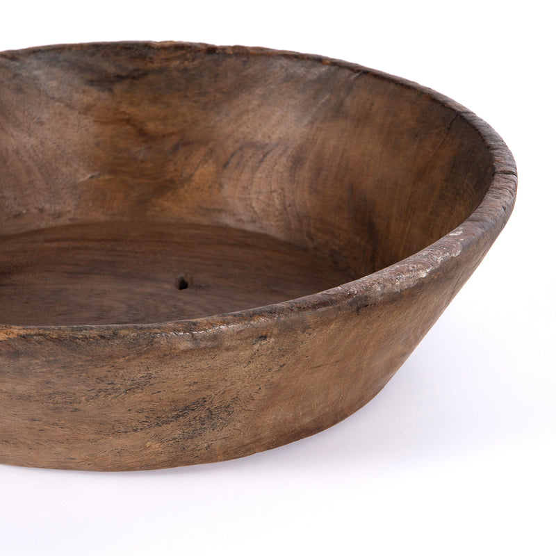 Four Hands Found Carved Bowl