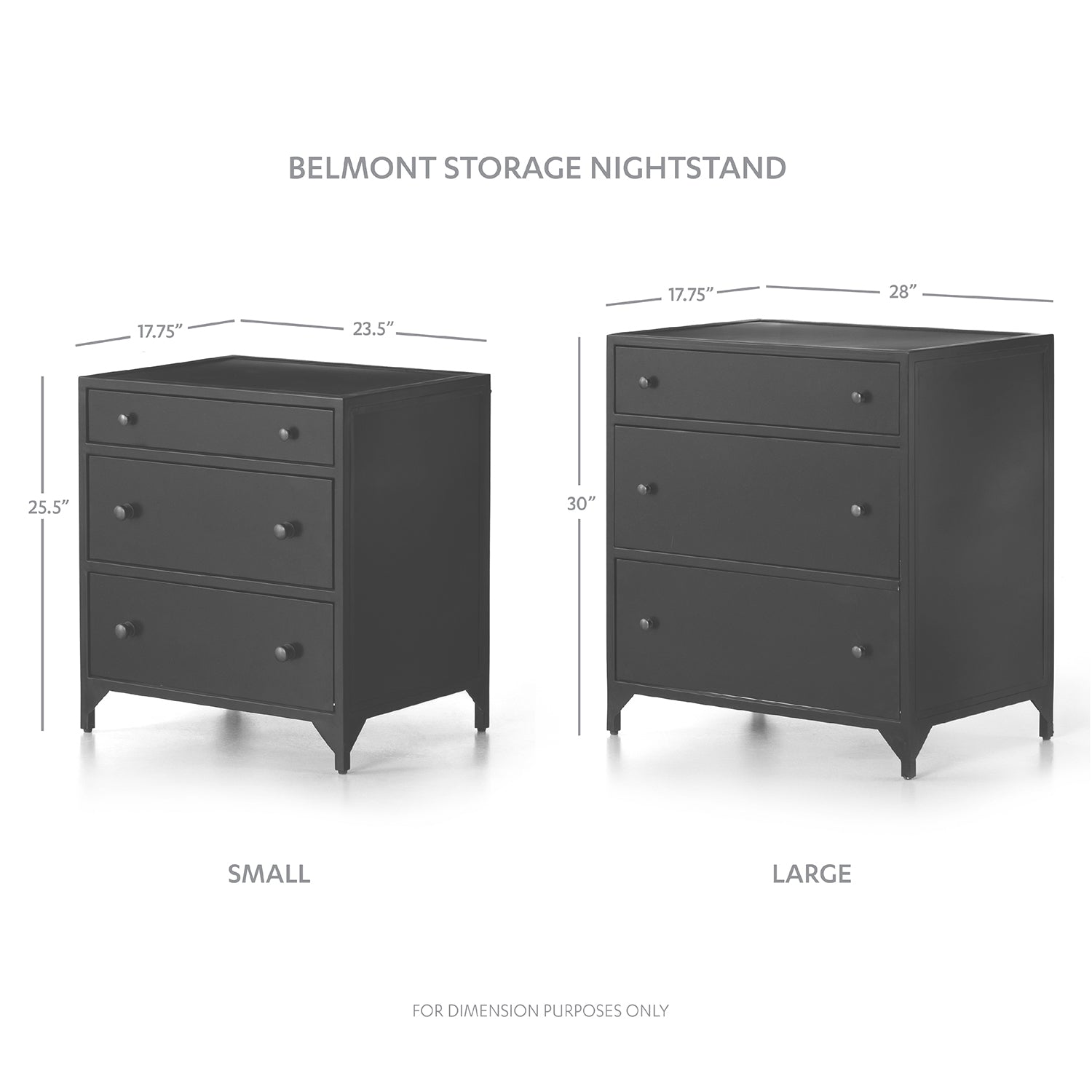 Four Hands Belmont Storage Nightstand Set of 2