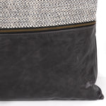 Four Hands Leather and Linen Throw Pillow