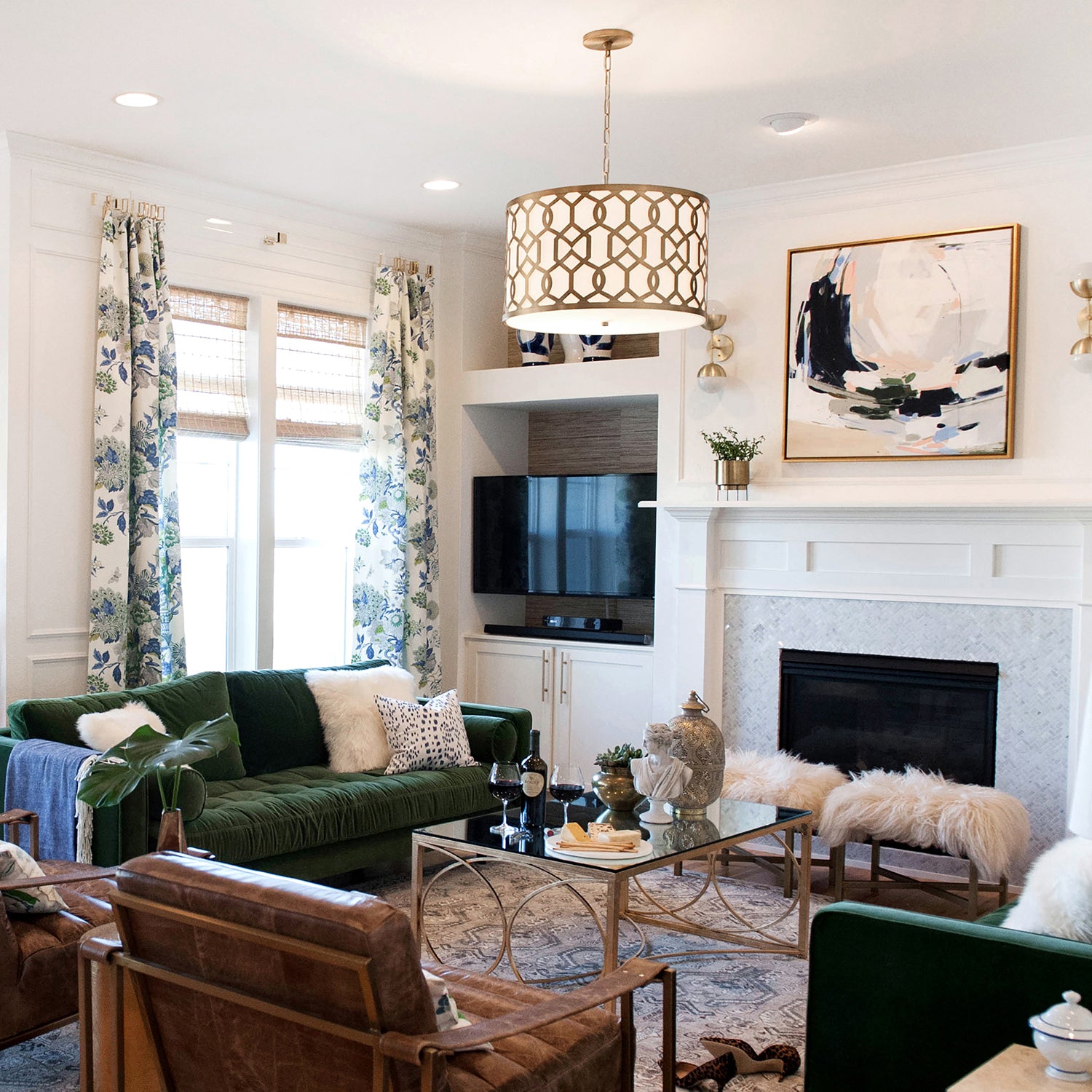 Libby Langdon for Crystorama 3-Light Jennings Chandelier