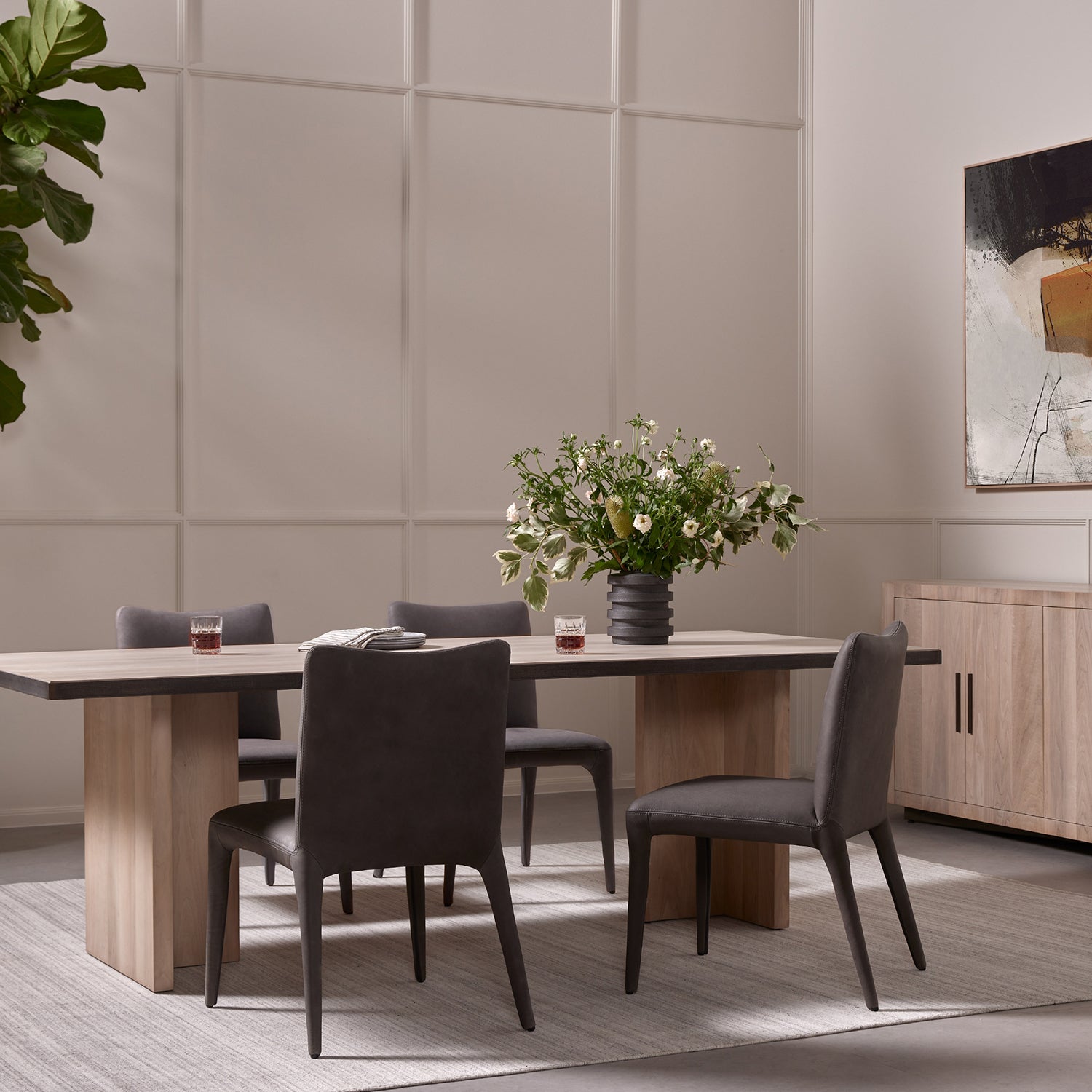 Four Hands Monza Dining Chair Set of 2 Paynes Gray