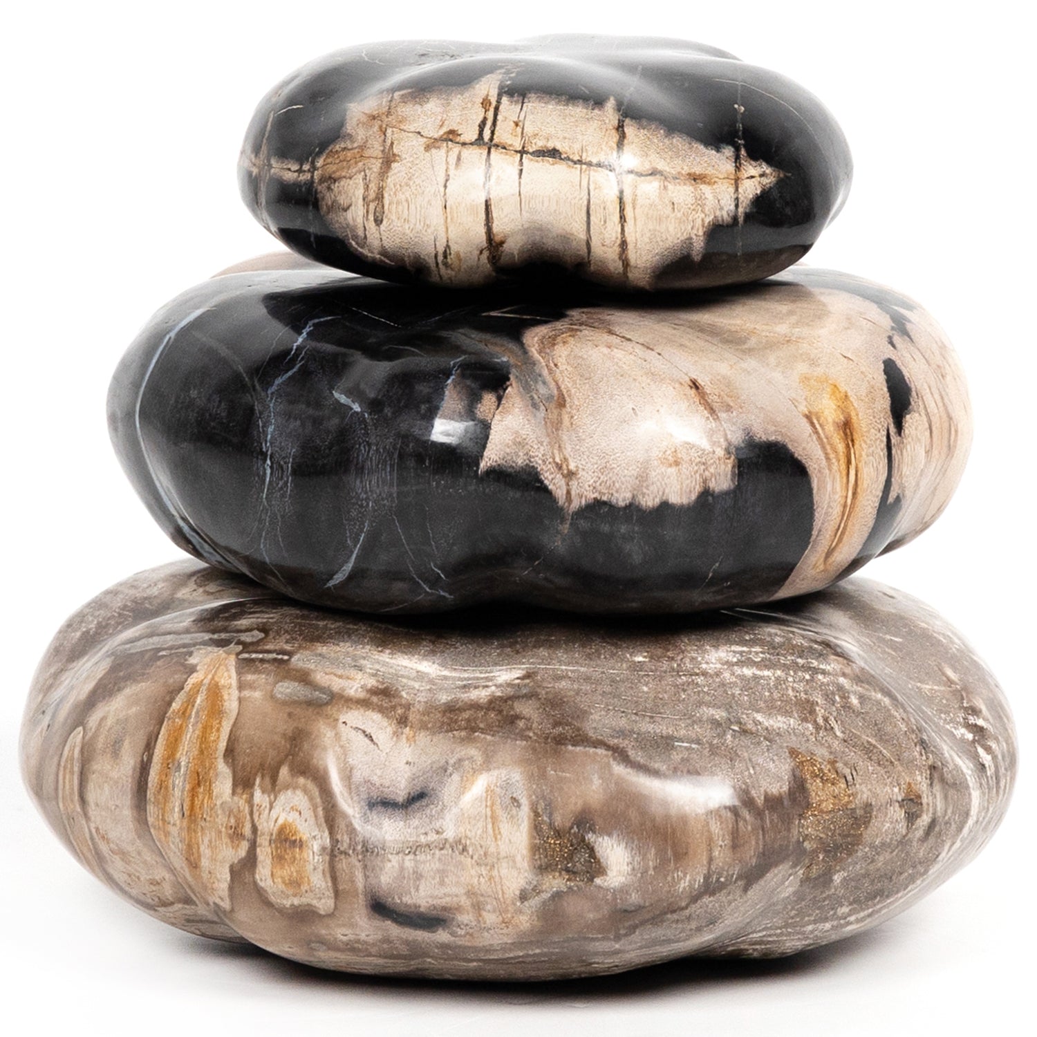 Four Hands Petrified Wood Organic Sculpture