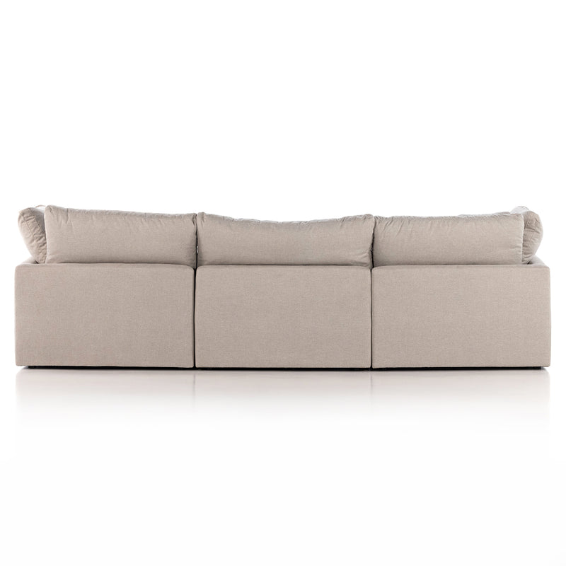 Four Hands Stevie 4 Piece Left Sectional with Ottoman