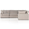 Four Hands Stevie 5 Piece Left Sectional with Ottoman