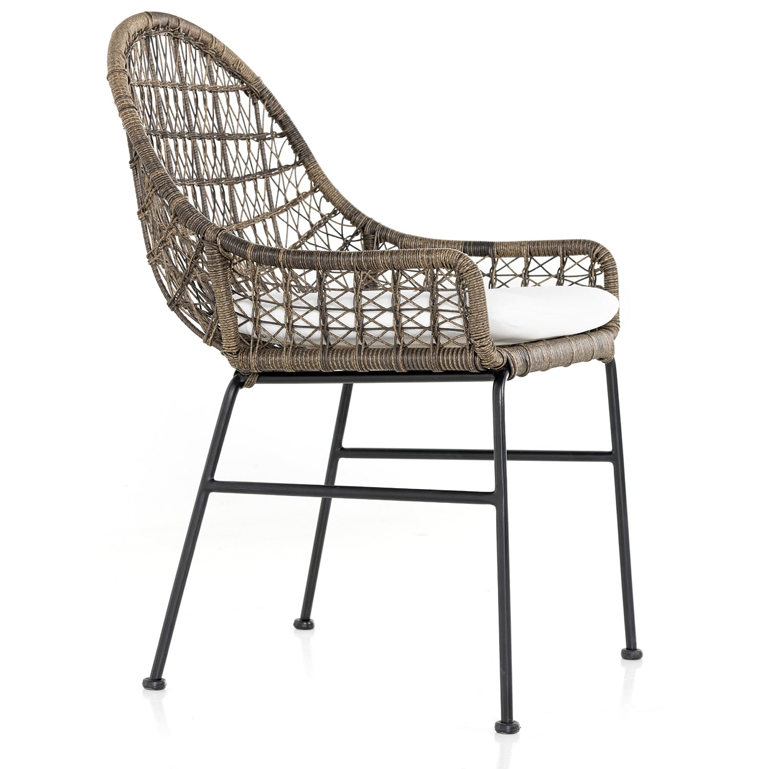 Four Hands Bandera Cushion Low Arm Outdoor Dining Chair Set of 2