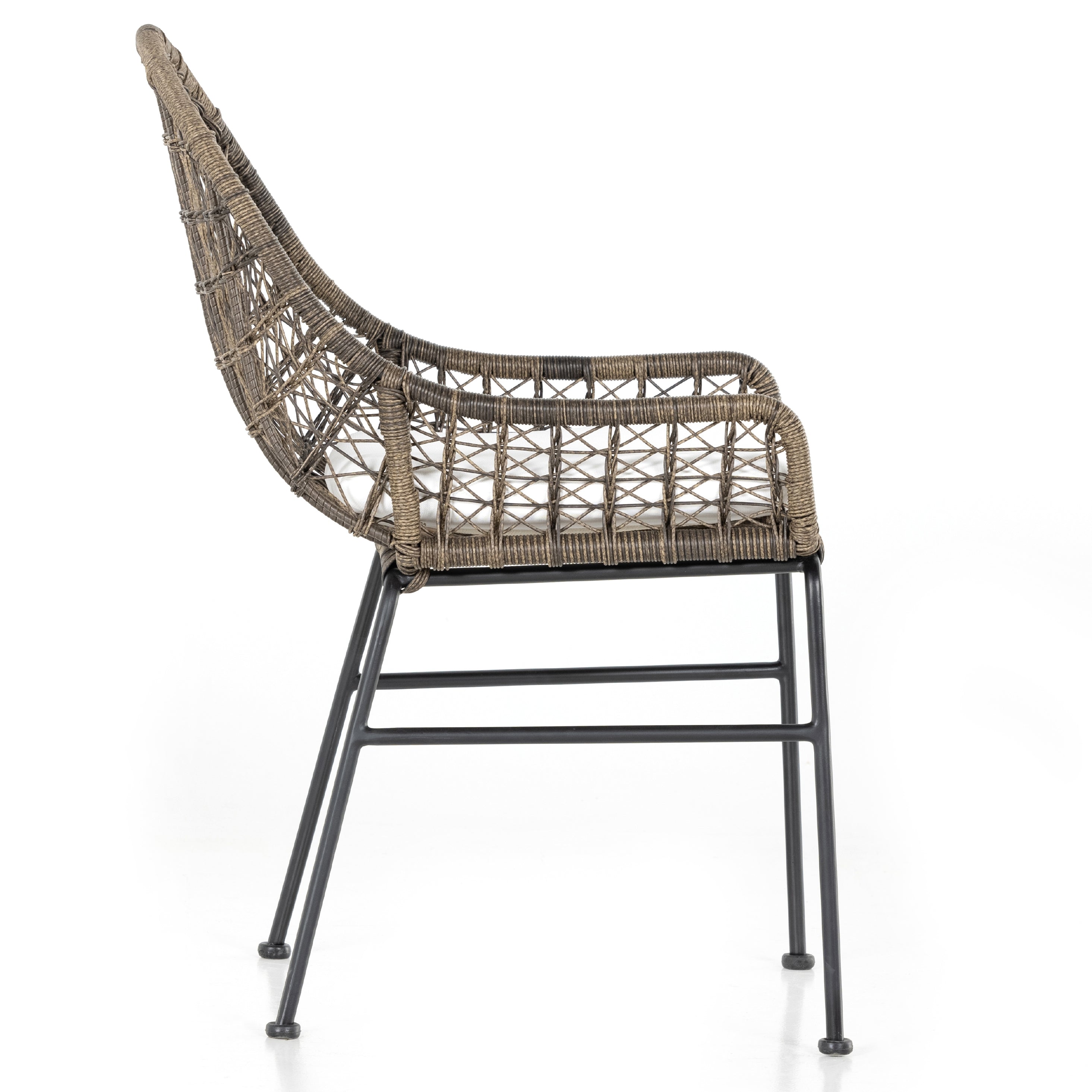 Four Hands Bandera Cushion Low Arm Outdoor Dining Chair Set of 2