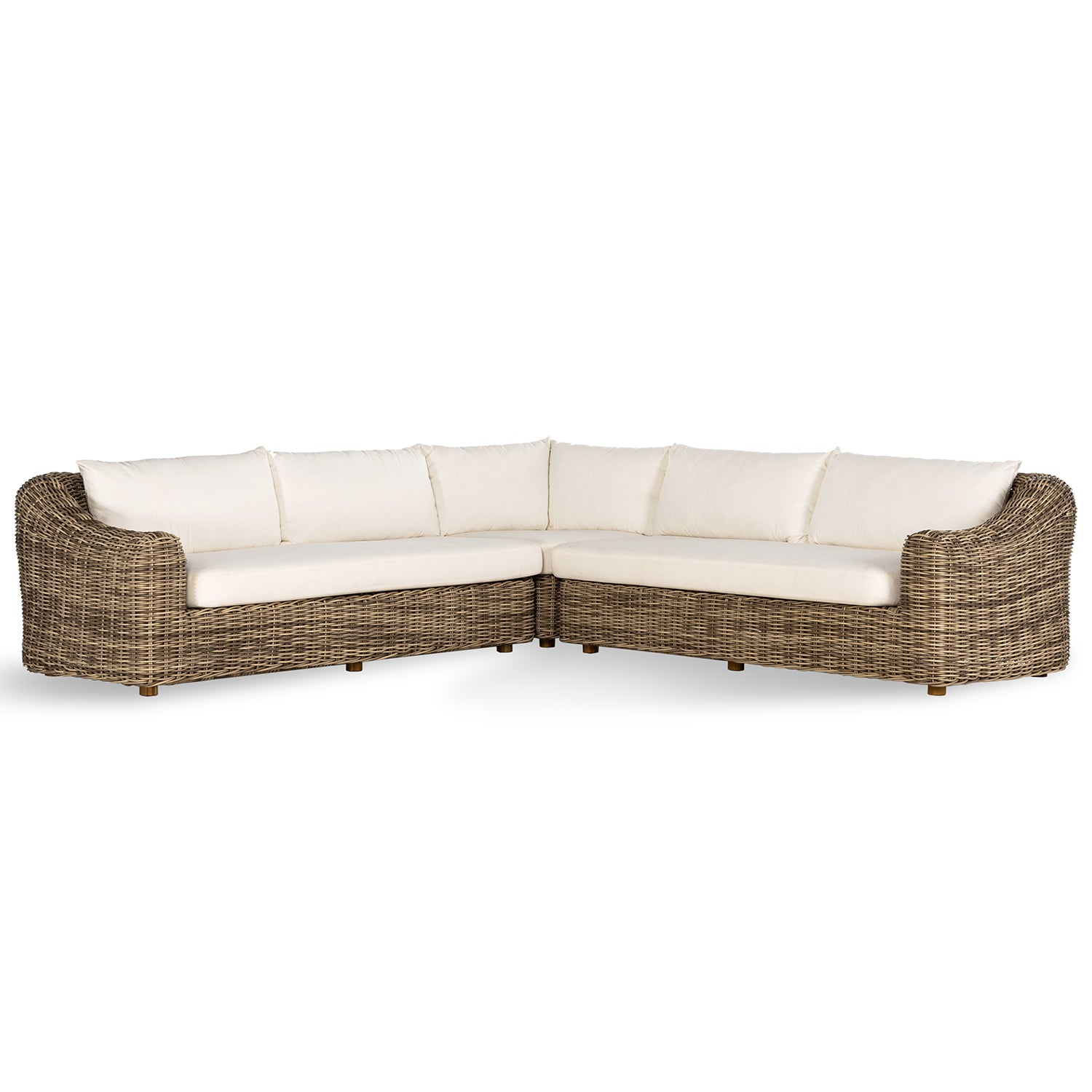 Four Hands Messina Outdoor 3 Piece Sectional Sofa