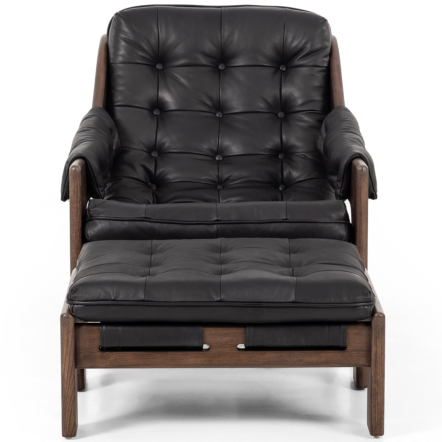 Four Hands Halston Chair with Ottoman