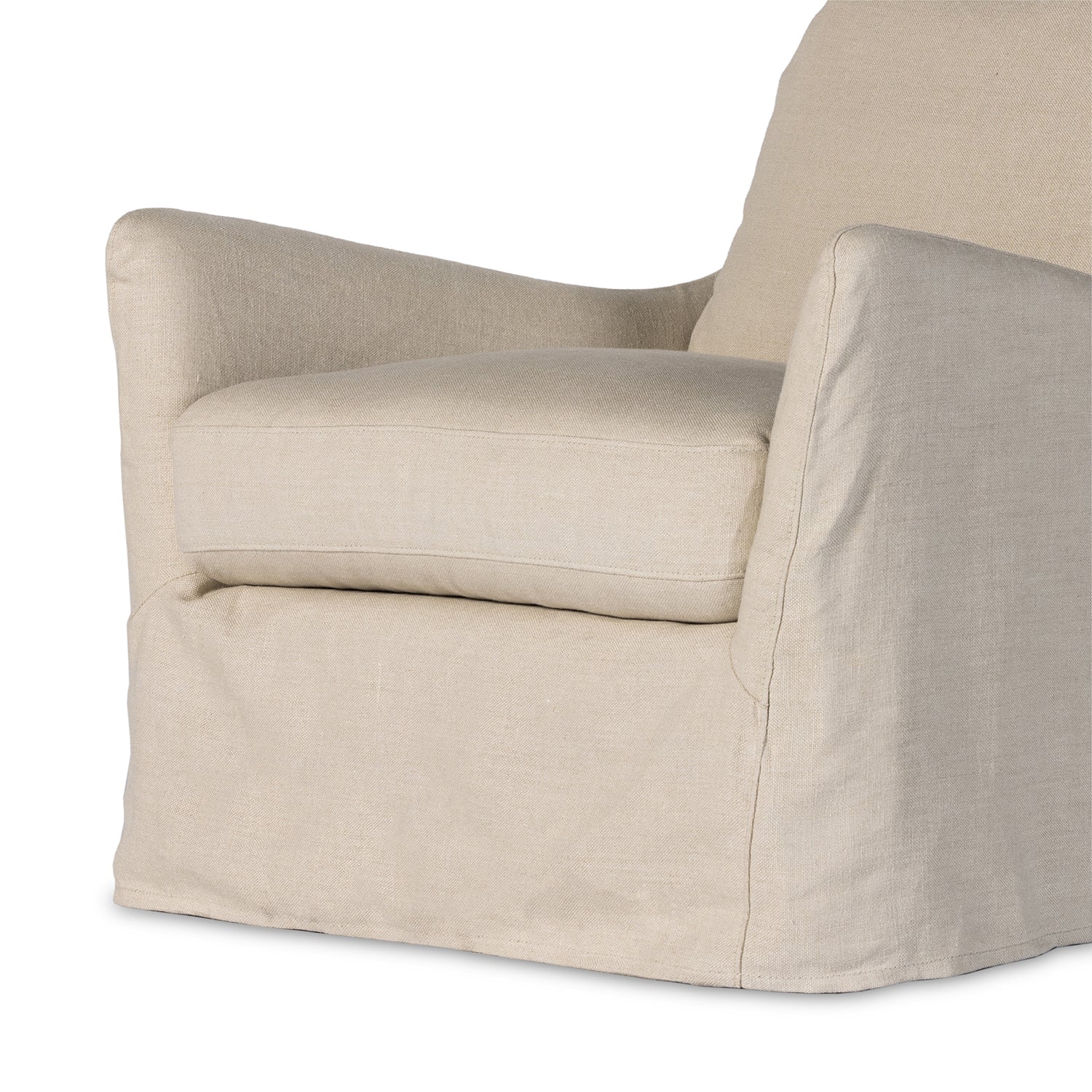 Four Hands Monette Slipcover Swivel Chair