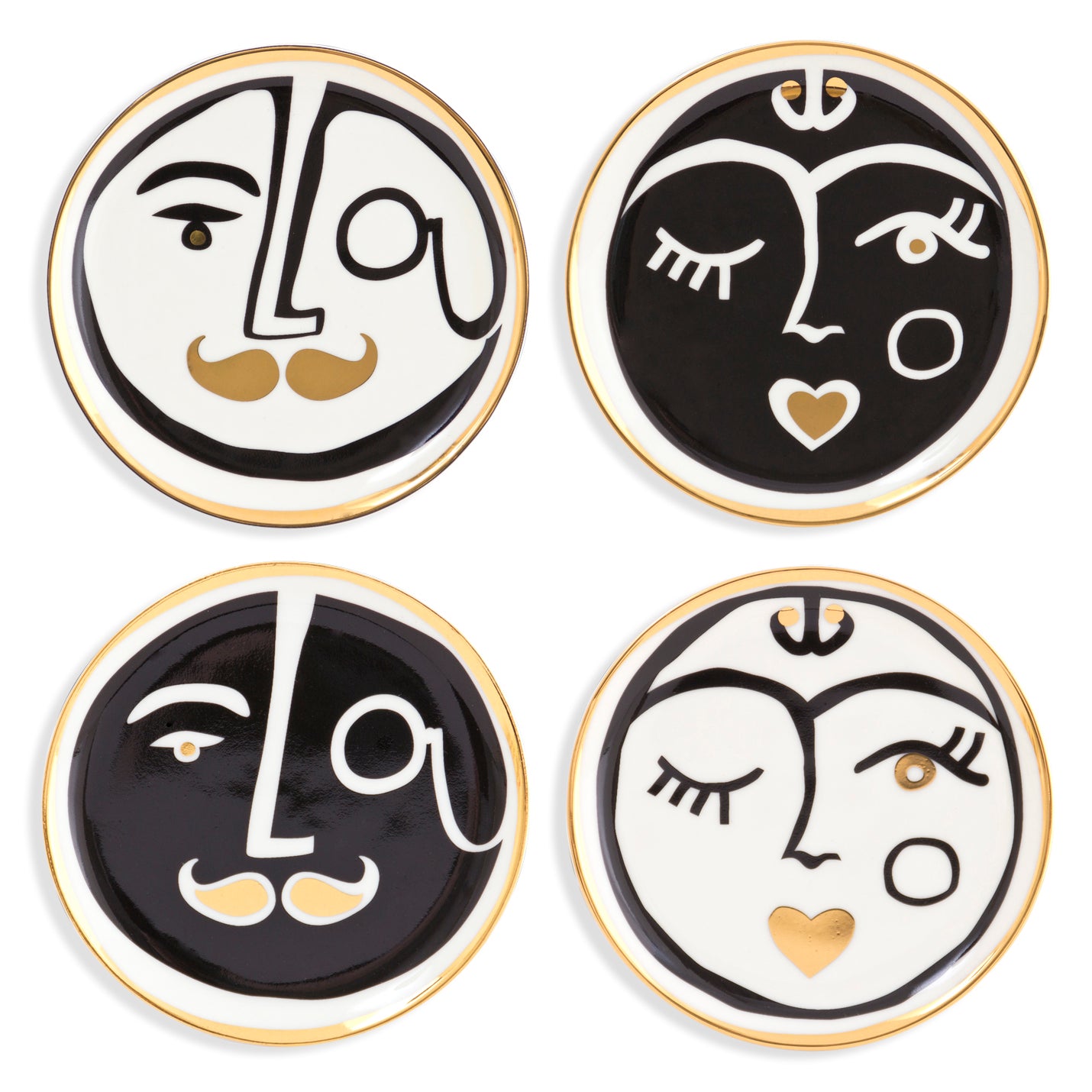 Jonathan Adler Marseilles Faces Coaster - Thumbnail 5
