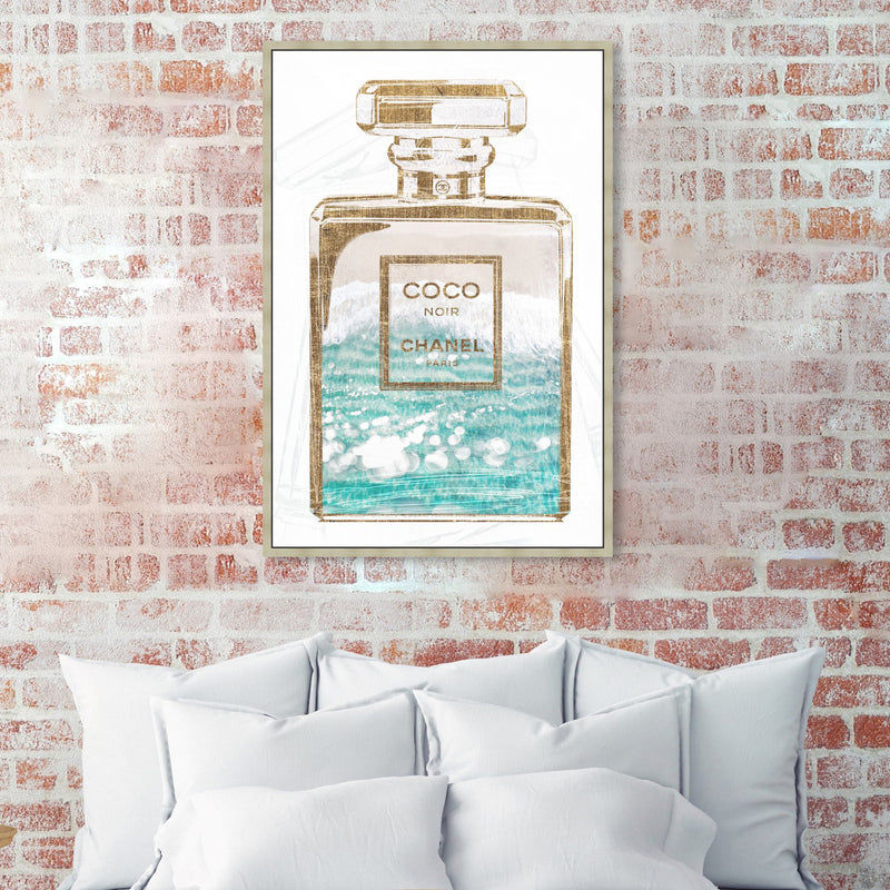 Oliver Gal Coco Water Love Framed Canvas Wall Art