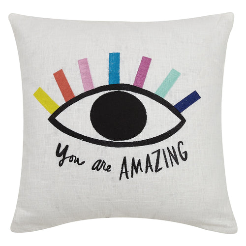 Ampersand You Are Amazing Embroidered Throw Pillow