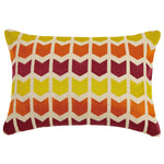 Arrowed Embroidered Throw Pillow