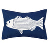 Striper Fish Printed Lumbar Pillow