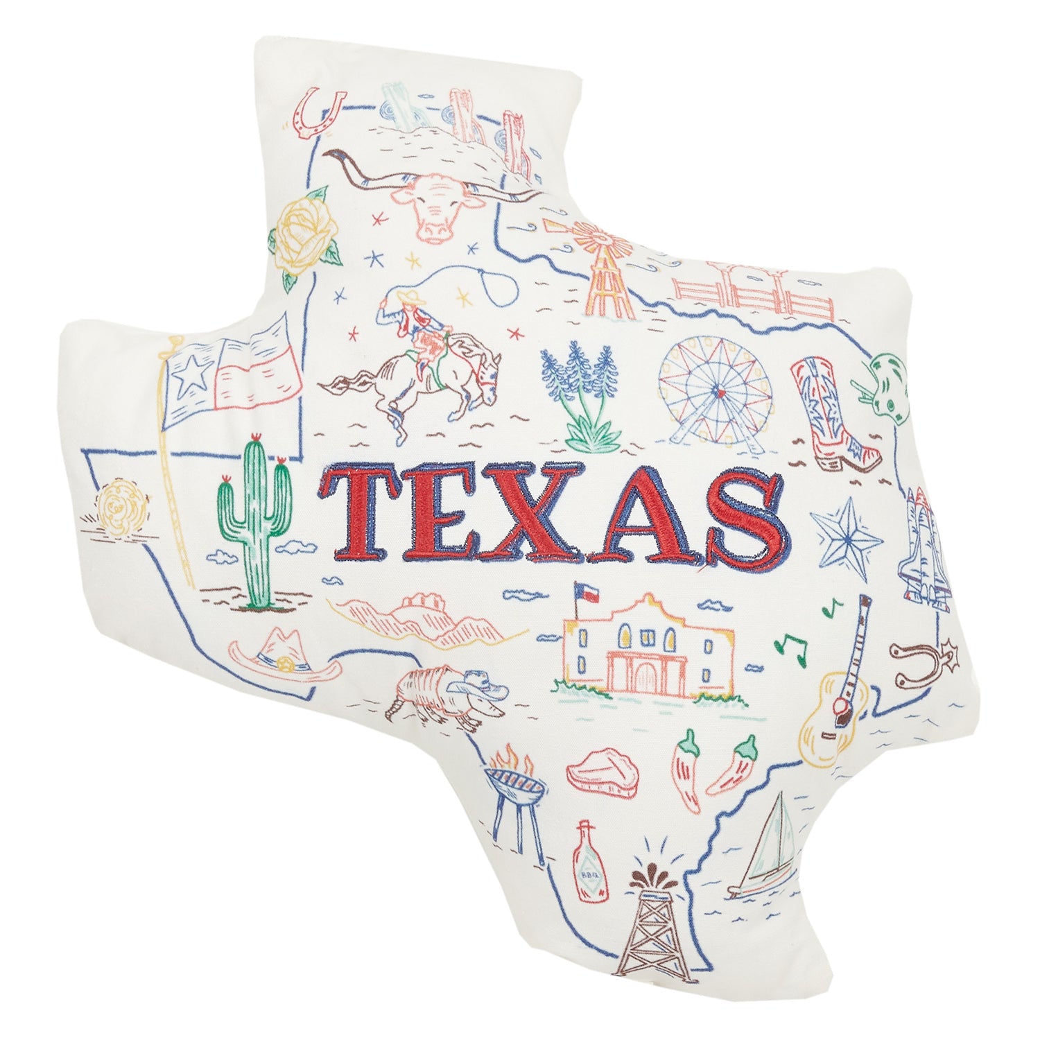 Texas Shaped Throw Pillow