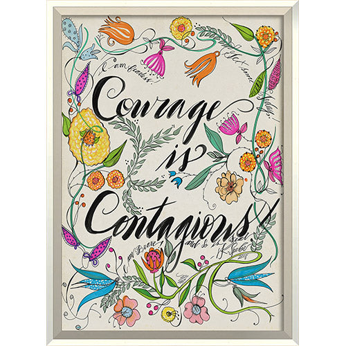 Courage is Contagious Framed Print