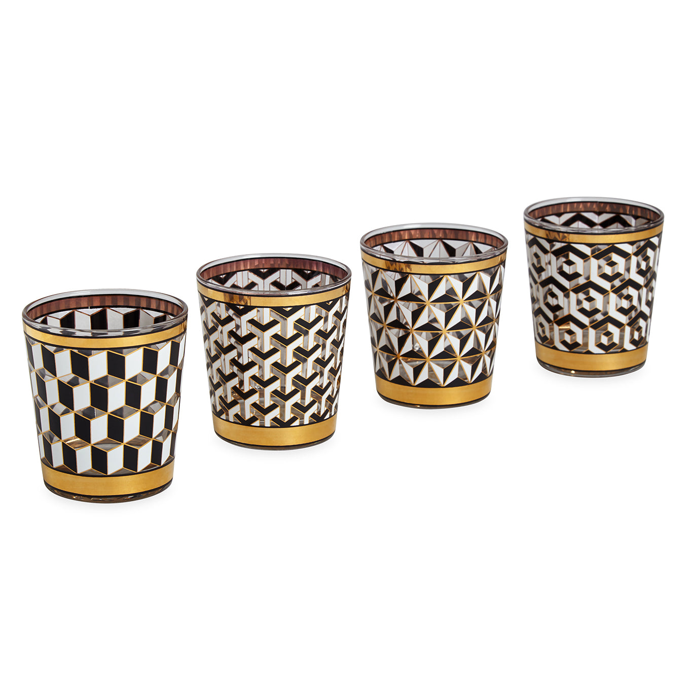 Jonathan Adler Versailles Glassware Set Of 4 - Final Sale