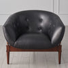 Global Views Mimi Black Leather Chair