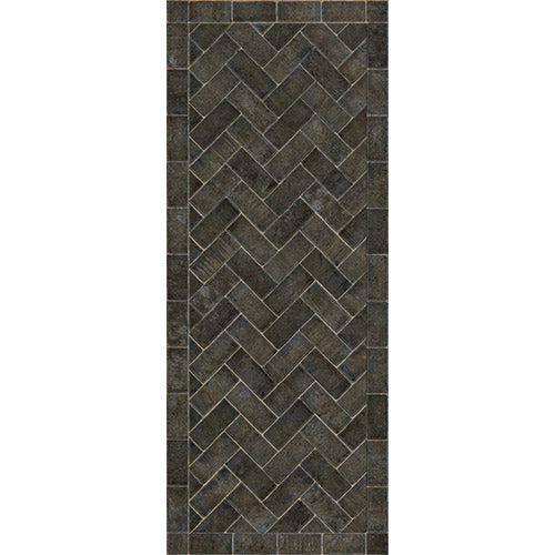 Herringbone - Blacksmith's Hammer Vinyl Floorcloth