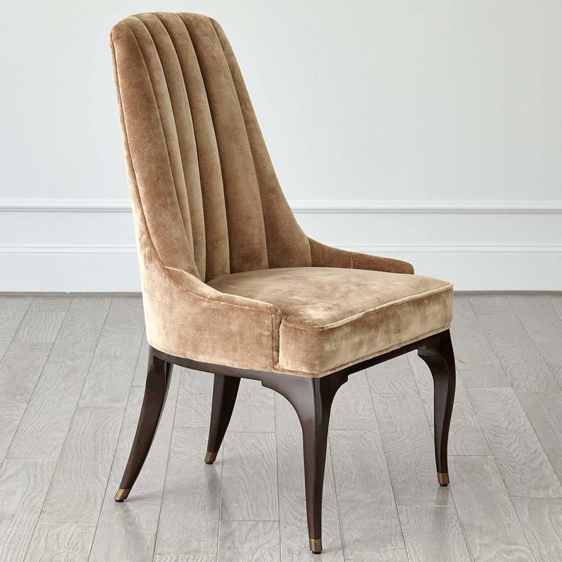 Global Views Channel Tufted Dining Chair