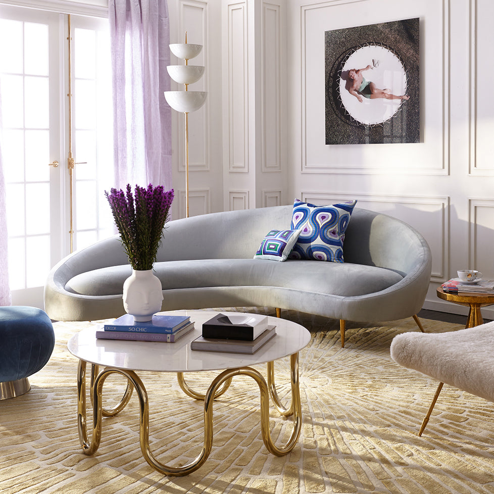 Jonathan Adler Lisbon Torchiere Paynes Gray