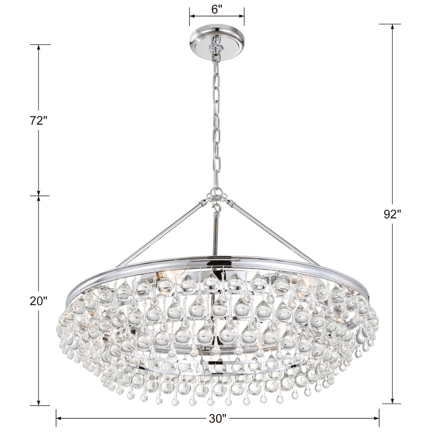 Crystorama Calypso 275 6-Light Chandelier
