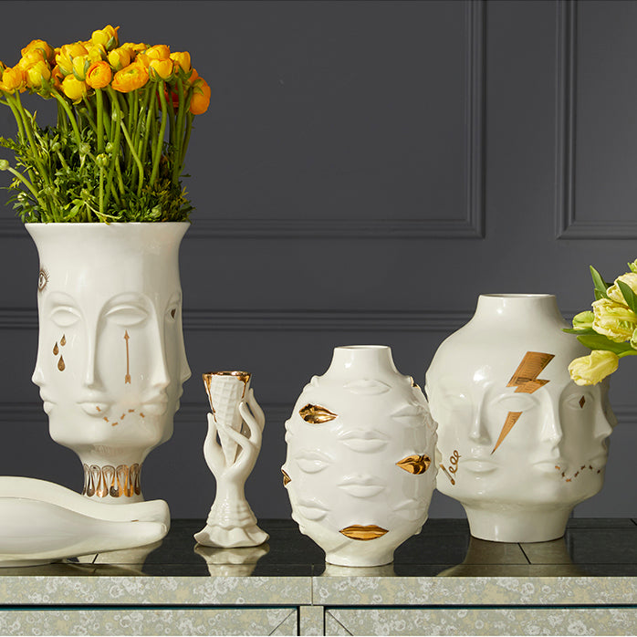 Jonathan Adler Dora Maar Gilded Large Vase