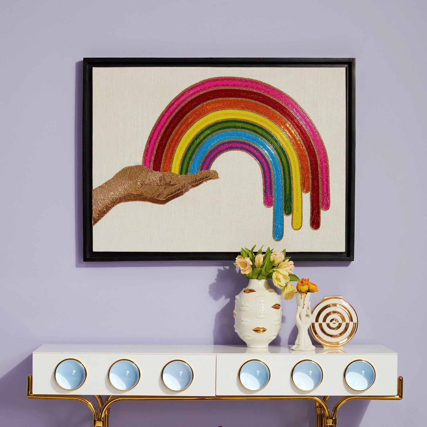 Jonathan Adler Gilded Gala Vase - Thumbnail 4