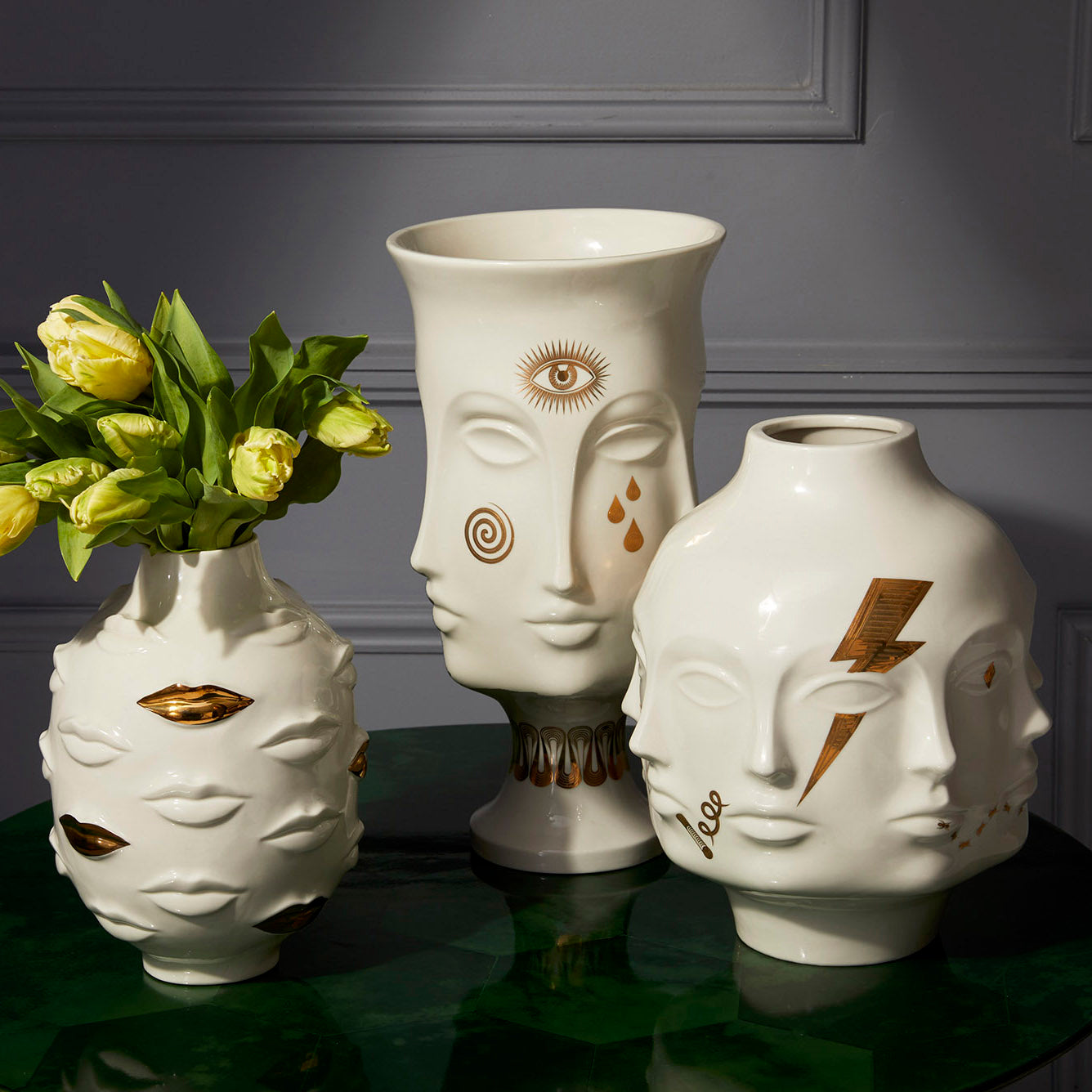 Jonathan Adler Gilded Gala Vase - Thumbnail 2