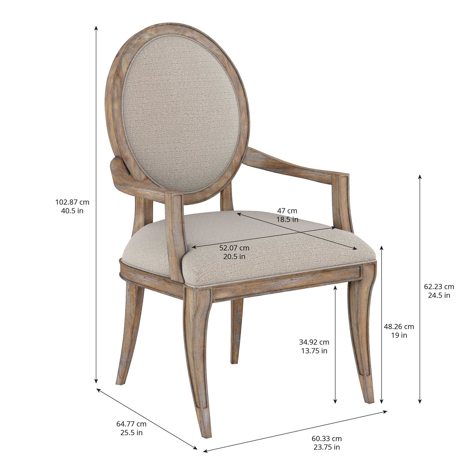 A.R.T. Furniture Architrave Oval Arm Chair Set Of 2