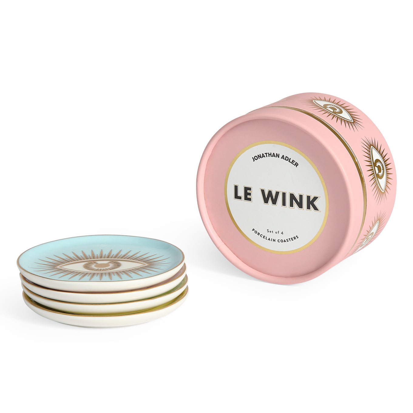 Jonathan Adler Le Wink Coaster Set Of 4