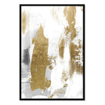 Oliver Gal A Dash of Gold Framed Canvas Wall Art