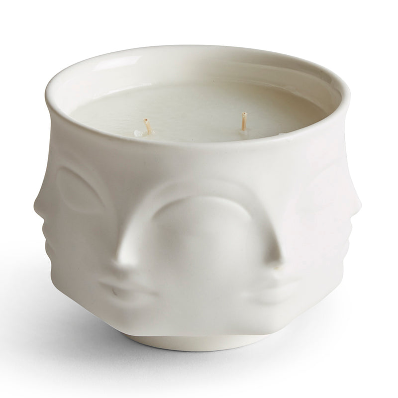 Jonathan Adler Muse Blanc Ceramic Candle Paynes Gray