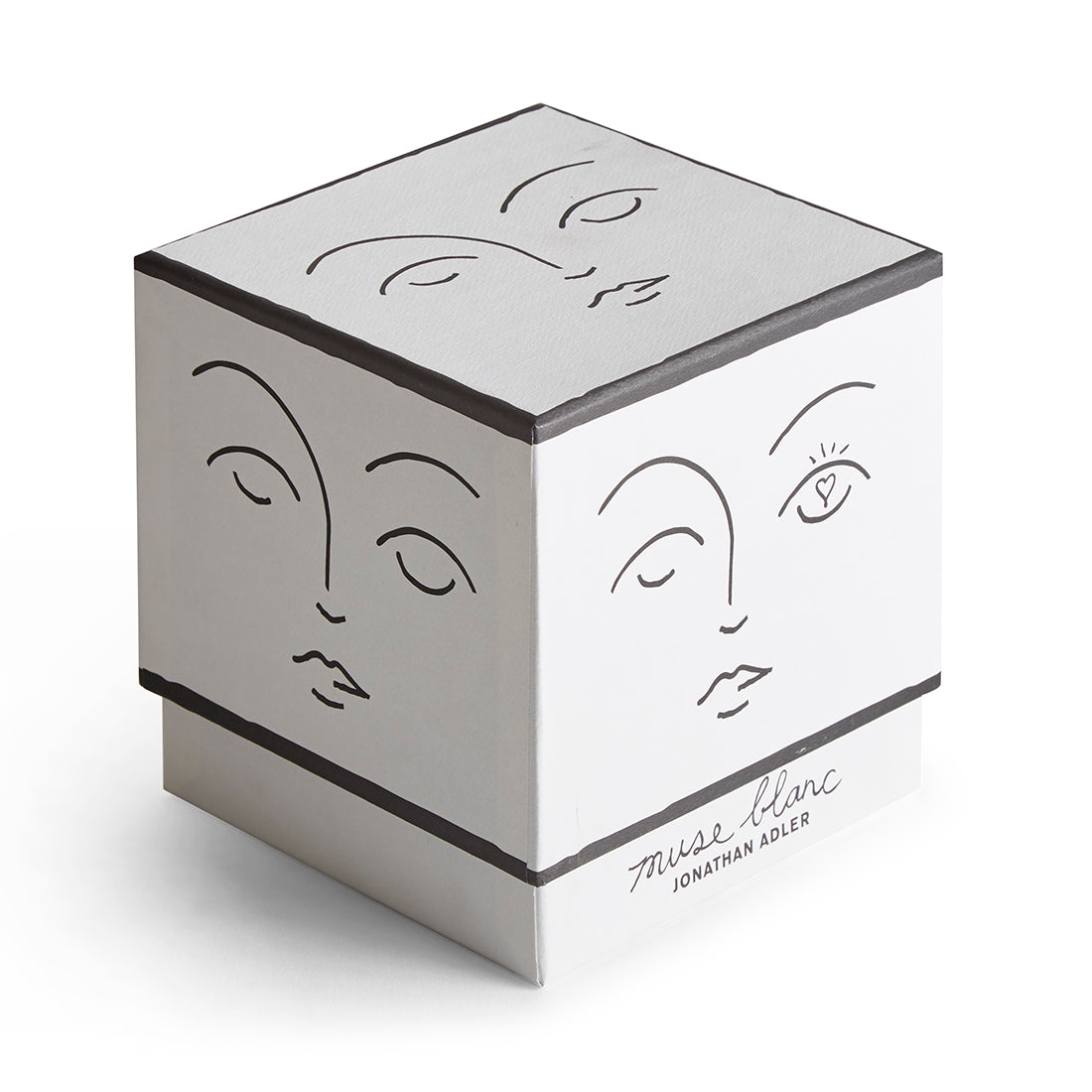 Jonathan Adler Muse Blanc Ceramic Candle Paynes Gray