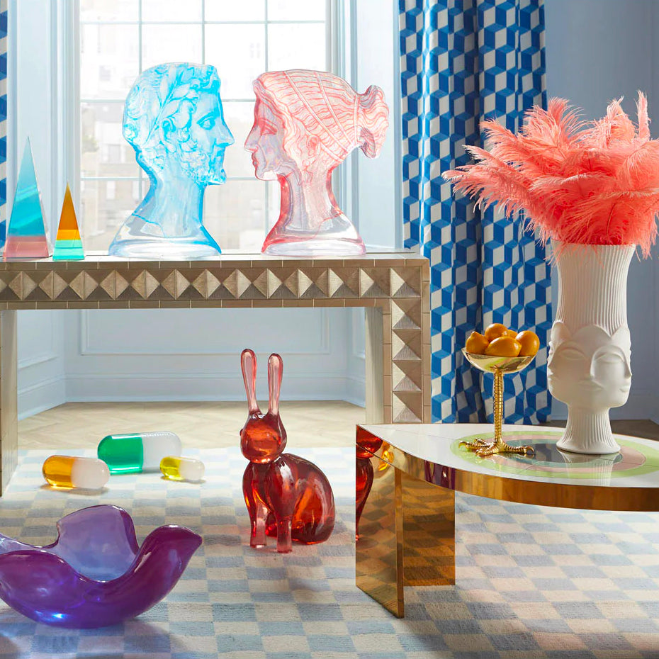 Jonathan Adler Giant Acrylic Rabbit – Paynes Gray