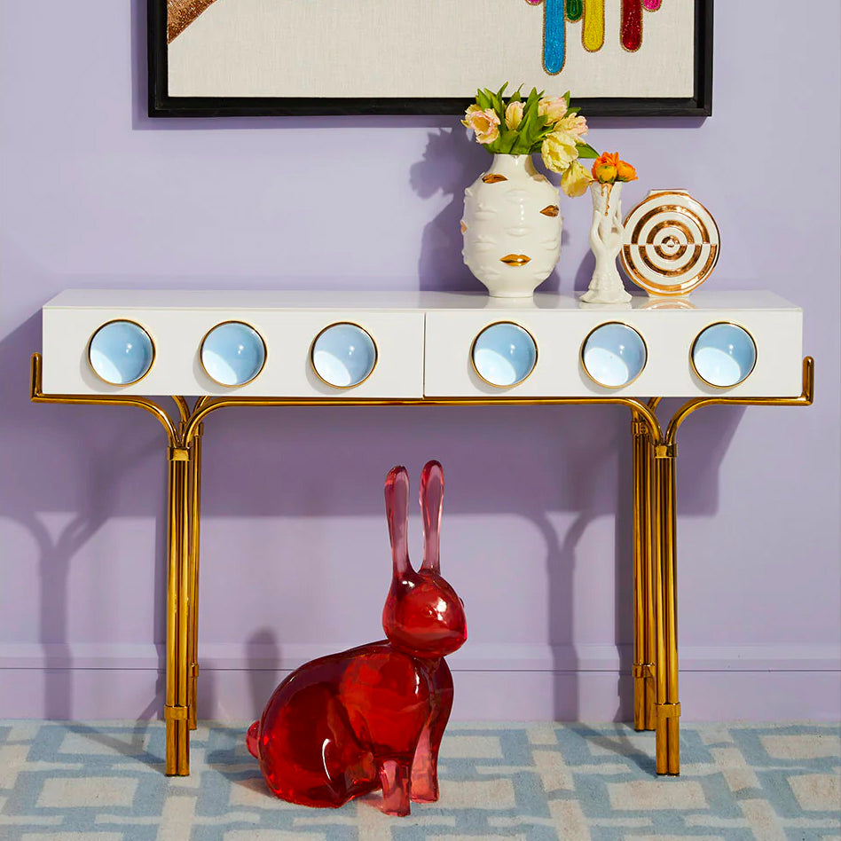 Jonathan Adler Giant Acrylic Rabbit – Paynes Gray