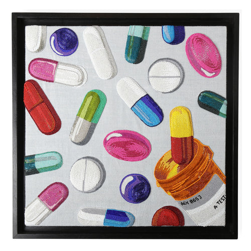 Jonathan Adler Happy Pills Beaded Wall Art