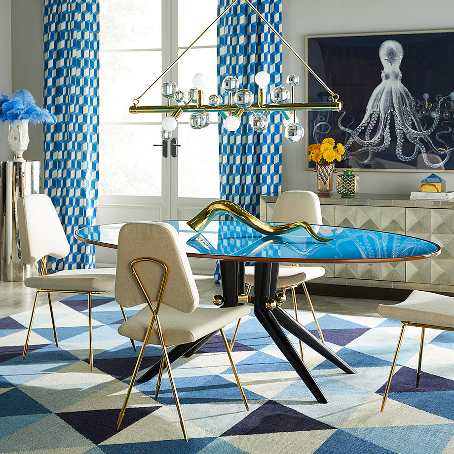 Jonathan Adler Trocadero Turquoise Dining Table