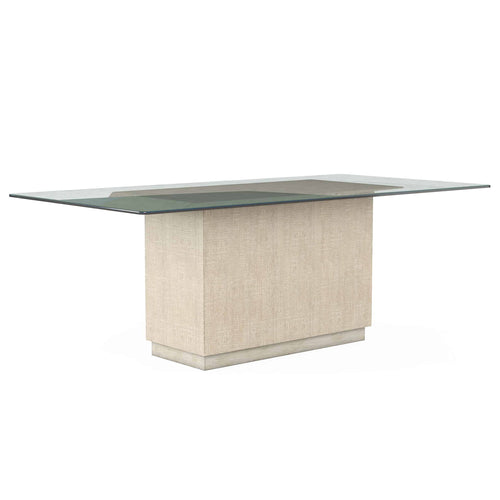 A.R.T. Furniture Cotiere Glass Top Rectangular Dining Table