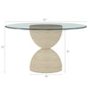 A.R.T. Furniture Cotiere Glass Top Round Dining Table