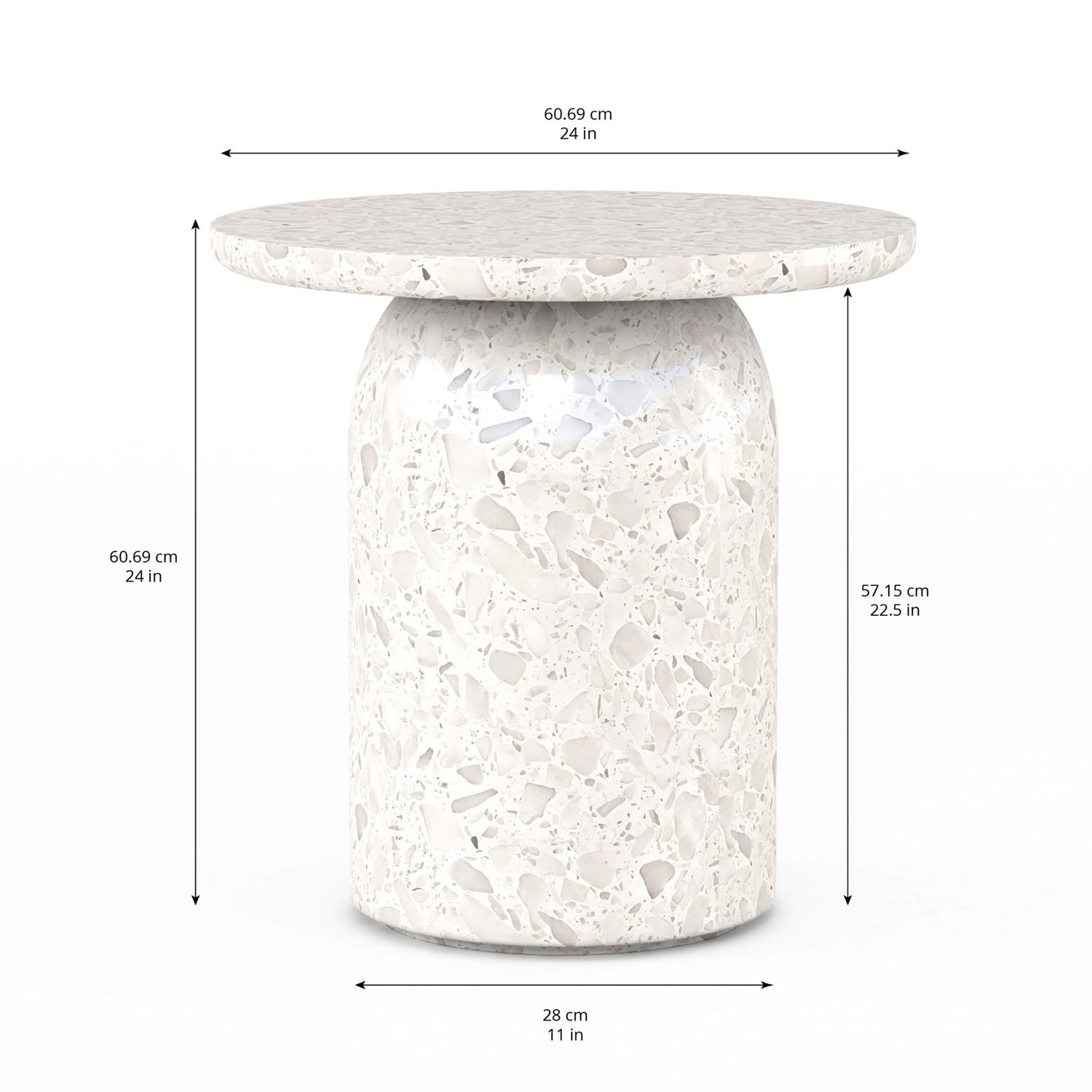 A.R.T. Furniture Cotiere Terrazzo End Table