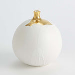 Global Views Dipped Golden Sphere Vase