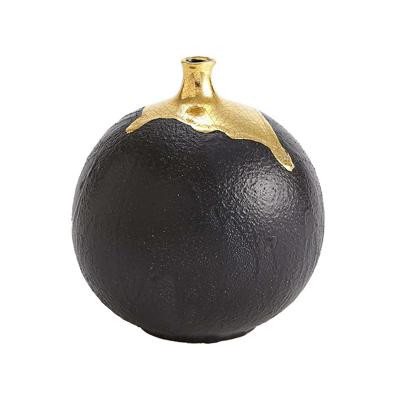 Global Views Dipped Golden Sphere Vase