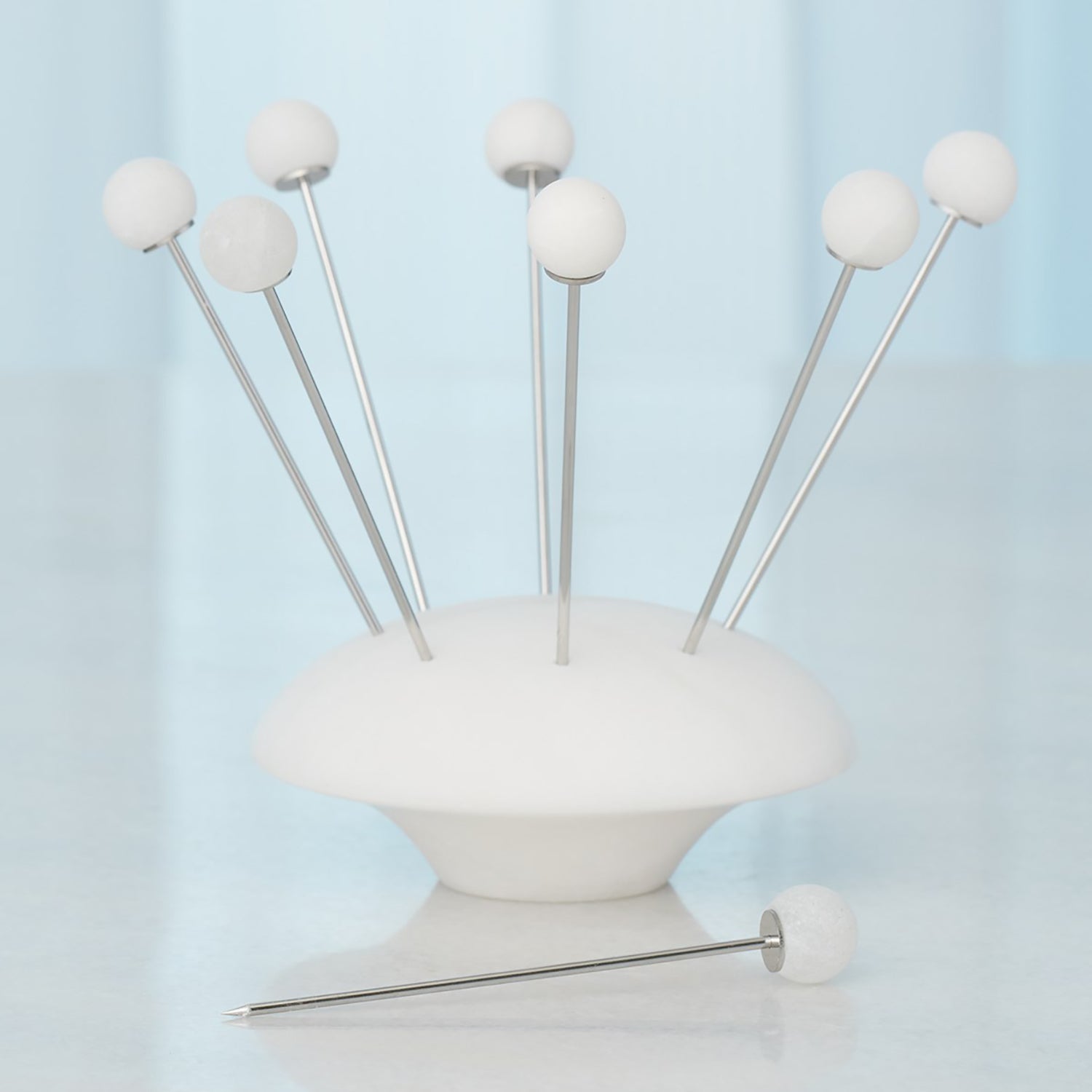 Global Views Alabaster Cocktail Pick Set of 8