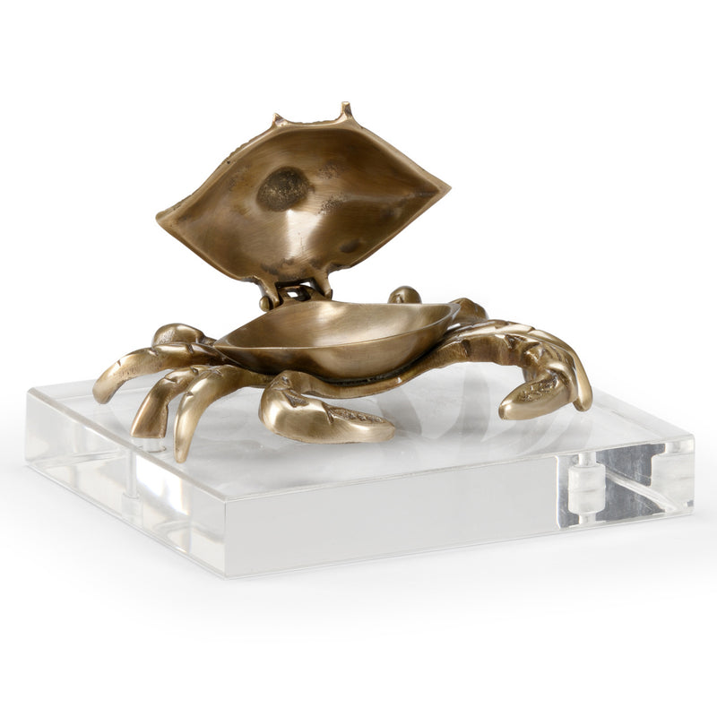 Wildwood Crab Brass Decorative Accent