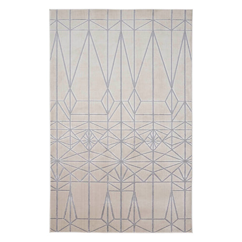 Feizy Micah Ivory Silver Machine Woven Rug