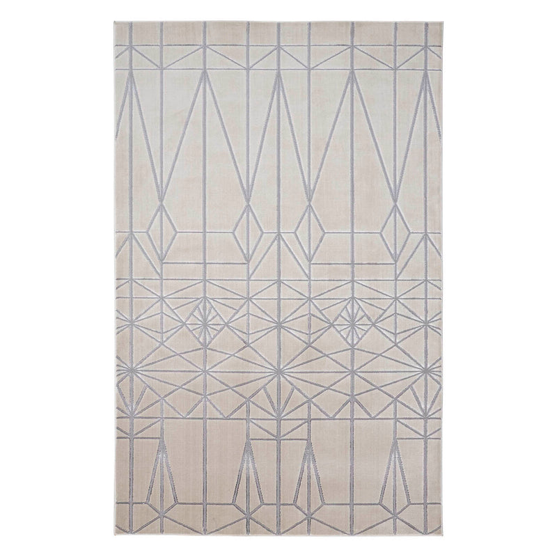 Feizy Micah Ivory Silver Machine Woven Rug