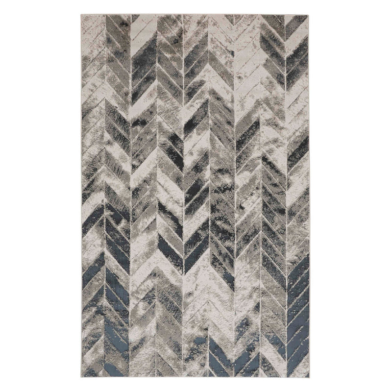 Feizy Micah Gray Silver Machine Woven Rug