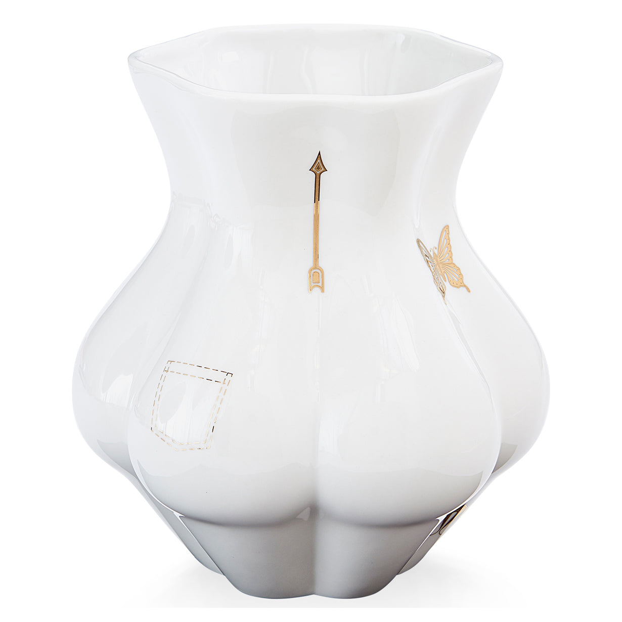 Jonathan Adler Gilded Kikis Derriere Vase