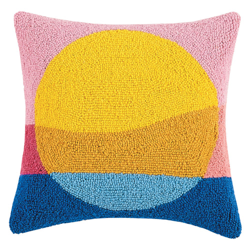 Ampersand Sunset Hook Throw Pillow
